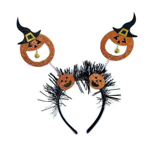 子供のためのハロウィーンヘッドバンドキラキラカボチャヘアバンドコスプレコスチュームヘッド