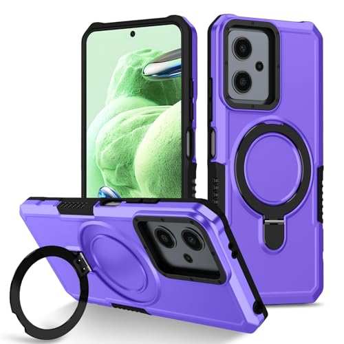 Redmi Note 12ƌ݊̂ꂽ~j}XgXP[XA^OLbNX^hϏՌn[hPCϋvیP[X[Rpی]Note 12ƌ݊(Purple)