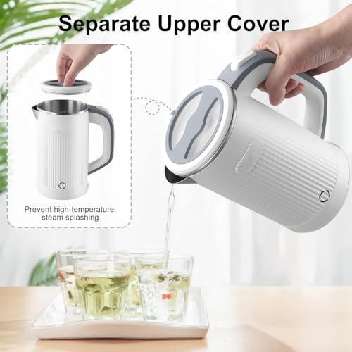 Tetera eléctrica portátil 0.8L acero inoxidable 600W miniatura 2