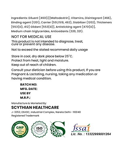 Image of GLIMLACH Multivitamins For 60+ Age, 50 Multivitamin Tablets, with Zinc, Vitamin C, Vitamin D3, Multiminerals and Enhances Energy, Stamina & Immunity | Tablet Combination for Adults 60 Plus | Multivitamin and Mineral Blend Tablet Pack