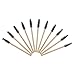 100pcs Bamboo Handle Eyelash Brush Disposable Comb Mascara Wands Eye Lashes Extension Applicator Eyebrow Brush (Black Color)
