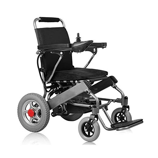 Bärbar hopfällbar rullstol, Heavy Duty, Deluxe hopfällbar Power Compact Mobility Aid-rullstol, Sittbredd 45 cm, 360° Joystick, Avtagbart litiumbatteri Mobility Chair Vikt Kapacitet 1