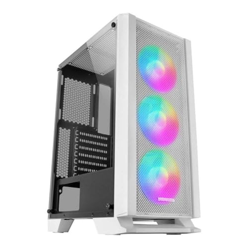 Boîtier PC ATX blanc Mars Gaming MCCW pour illuminer votre bureau gaming