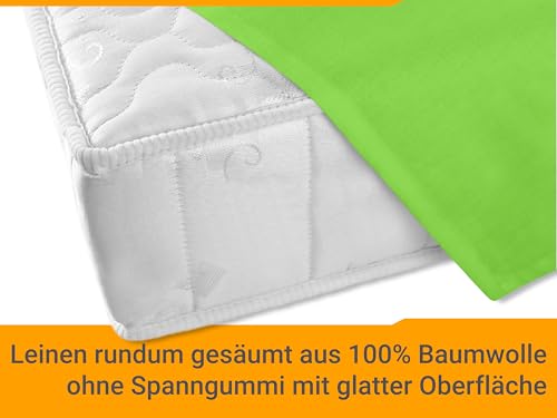 npluseins Bettlaken - Leintuch ohne Gummizug - Tuch ist ideal für Terrasse Reisen Camping und Tischtuch - Wohnmobil Laken - Betttuch ohne… – Ansicht 4