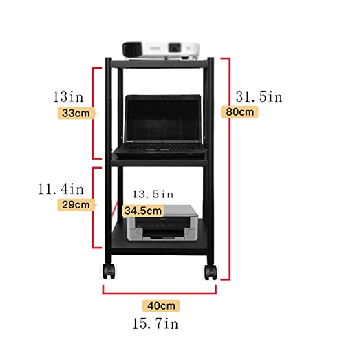 Soporte móvil para proyector con ruedas y estante miniatura 2