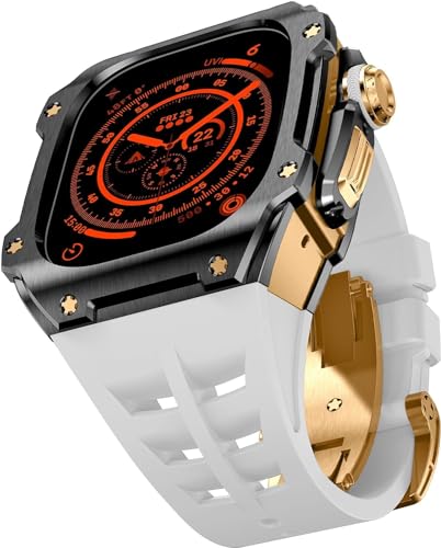 Protección para Apple Watch Ultra 2 con este kit de correa de goma y acero inoxidable 49mm