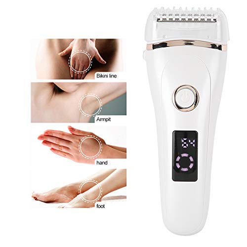 Barbeador elétrico feminino elétrico de baixo ruído, aparador de biquínis, depilador, depilador, par
