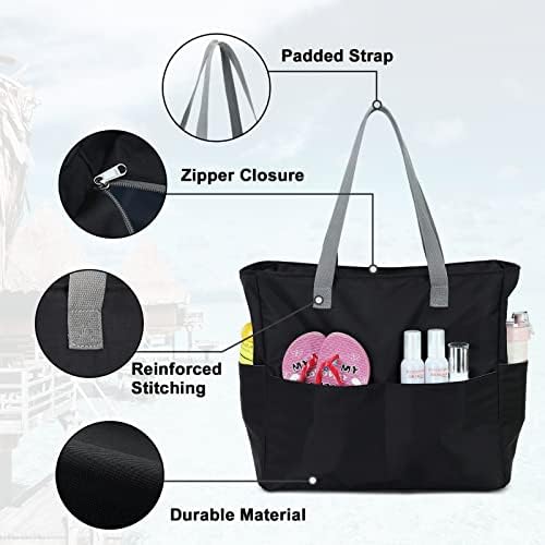 Waterproof Seashore Tote Pool Baggage for Ladies Women Further Giant Health club Tote Carry On Bag With Moist Compartment for Weekender Journey 7 414NHv1fZSL. AC