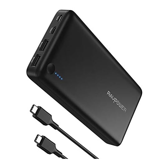USB C Chargeur Portable 26800mAh Batterie Externe, RAVPower Power Bank avec 30W Power Delivery, Compact pour iPhone 6s/7/6/x Samsung Huawei Macbook ipad Nintendo Switch