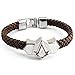 Produktbild Zonfer Assassins Creed PU-Leder-Armband-Wellen Braid-Armband-Legierungs-Armband Schmuck