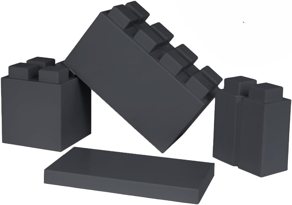 EverBlock Single Color Combo Pack | Giant Building Blocks | Easy to Connect & Reuse | Indoor & Outdoor Use | Build Displays & Structures | Dark Gray