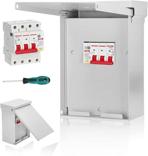 Magula 60 Amp Spa Panel with 3-Pole 60 Amp GFCI Breaker Included UL Listed Extra Spaces for Branch Circuits Outdoor Rated Weatherproof Box for Spa with Knockouts