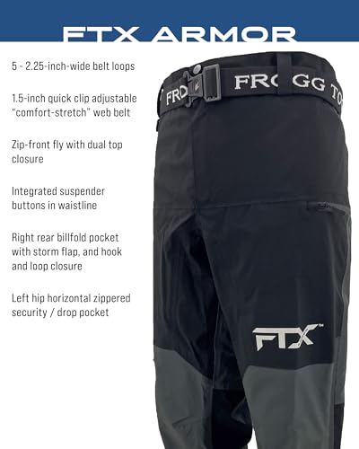 FROGG TOGGS Men's FTX Armor 3-Layer Breathable Rain Pant3