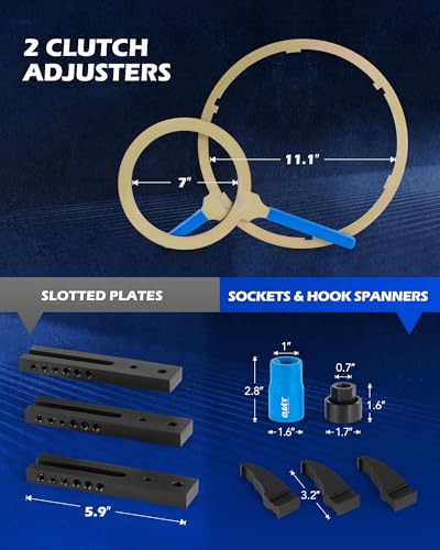 Image of Orion Motor Tech Dual Clutch Transmission Remover Installer Tool Kit, Compatible with Ford DPS6 DCT, 30pc Heavy Dual Clutch Transmission Reinstall Reset Tool, All in One Clutch Tool Kit