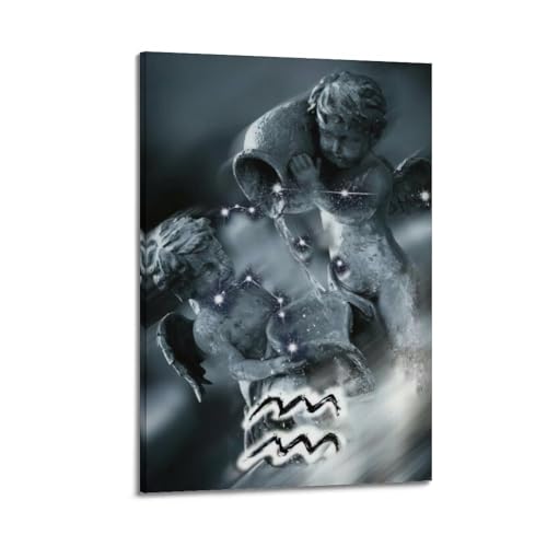 Affiche Verseau douze constellations cadeau idéal art moderne de chambre