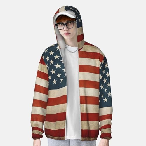 Chaqueta para hombre con protección solar UPF 50+ y capucha miniatura 3