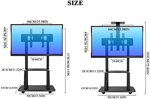 Soporte móvil ajustable para TV de 55-75 pulgadas miniatura 6