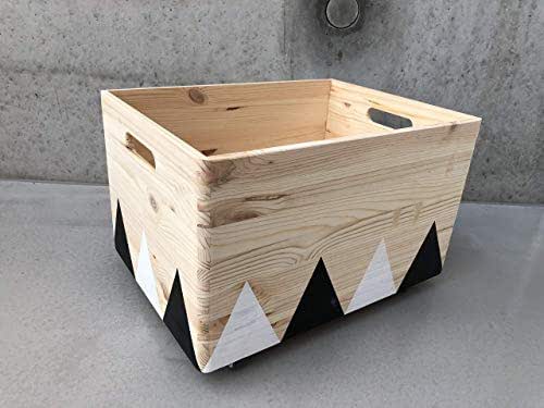 TIDYNI Spielzeugkiste Aus Holz - 30x30x30cm Aufbewahrung Für Kinderzimmer
