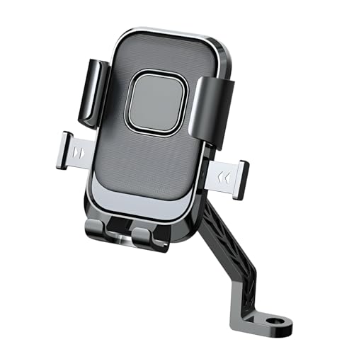 Image of HUMBLE Bike Phone Holder for Handlebar & Mirror Mount, 360 Rotatable Mobile Holder, Shock-Absorbent Clamp, Adjustable Smartphone Mount for 4-6.9 Inch Phones, Bike & Scooter Compatible (BK-089)