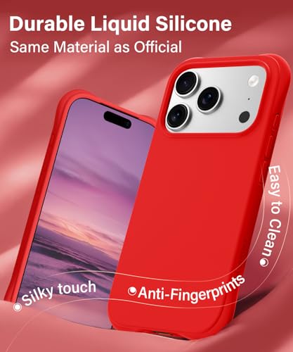 Coque iPhone 17 Pro MagSafe silicone liquide antichoc noir