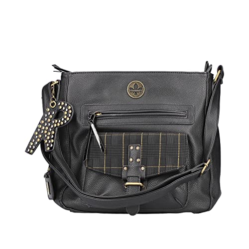Rieker H1340-00 Handtasche Kunstleder Damen in schwarz - Gr. S
