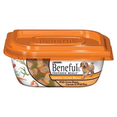 Purina Beneful Prepared Meals Simmered Chicken Medley Wet Dog Food, 10 OZ