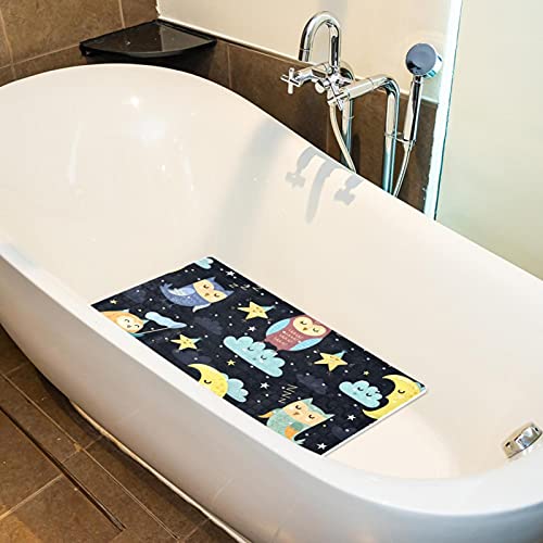 Bath mat tapis de bain antidérapant lavable en machine 40x71 cm