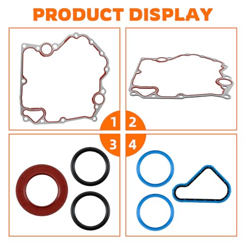 Image of GoaMotors TCS46000 Timing Cover Gasket Set Fit for Jeep Grand Cherokee 1999-2003 Fit for Dodge Dakota 2000-2003 Durango 2000-2003 Ram 1500 Pickup 2002-2003