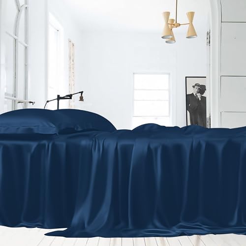 LINENWALAS Organic Vegan Bamboo Flat Sheet Only, Softest - Image 2