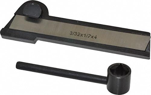 Lathe - Soporte para herramientas de aparcamiento con cuchilla HSS de 0.5 in y llave inglesa