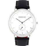 Rossling & Co. Classic 40mm Rogart Watch - Silver/White/Blue