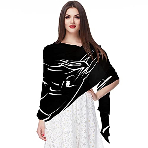 Écharpe en pashmina femme contre le froid au cou accessoire violet bleu soyeux