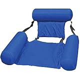 Foldable Backrest Inflatable Floating Bed Floating Row Water Amusement Lounge Chair Water Inflatable Floating Bed Sofa Water Bed Lounge Chairs
