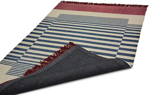Image of Printed Rug Soft Floor Carpets with Anti Slip Backing for Living Room | Bedroom | Kids Room (Grey Blue, 3x5 Feet)