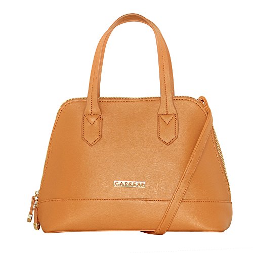 Caprese Womens Zipper Closure Satchel Handbag