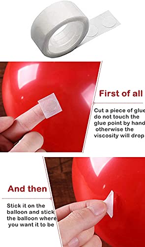GRAND SHOP Balloon Arch Garland Decorating Strip & Dot Glue Tape ā Pack of 2 Reusable Balloon Tools Accessories for Birthday, Baby Shower, Welcome Baby, Anniversary Party Decoration