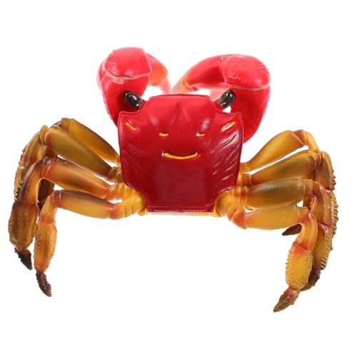 Happyyami リアルなシミュレーションカニ模型 プラスチック製海洋動物フィギュア 水槽装飾用 向け認知教育 インテリア置物