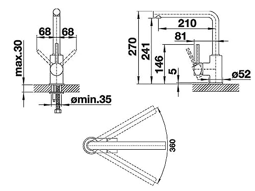 BLANCO Mitigeur sans douchette 526657 - vue 5