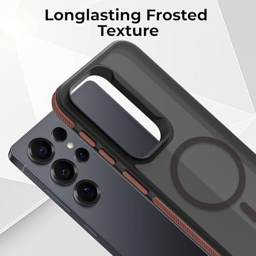 Image of A rtistque Compatible with Mag-Safe Frosted Ultra Matte Back Cover Case for Samsung Galaxy S25 Ultra 5g | Smooth Sides with Grip | Protective Design | Raised Camera Edges | S25 Ultra Case - Brown
