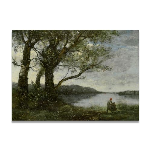 Tableau Paysage Barbizon en Toile pour Habiller un Grand Mur Vide