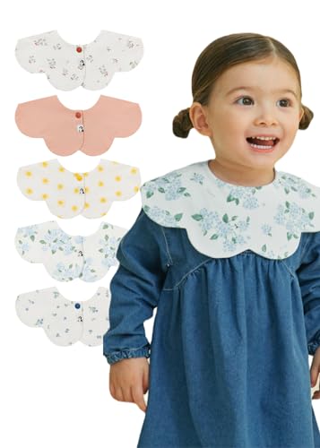 Image of Konny Baby Bibs 3/5/7-Pack Set, 360 ​​° Rotate, Soft and Absorbent Bandana Drooling for Boys Girls baby Essentials