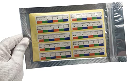 6cm Adhesive Photo Scales, Evidential Photography Rulers, Crime Scene Forensic Supply, (Colored-on-White)