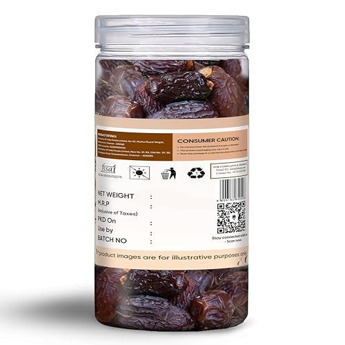 Image of Fabeato Jumbo Medjoul Dates 400g |100% Natural, No Additives, Khajur, Khajoor, Dry Dates, Healthy Snack, Rich in Fiber,Potassium, Antioxidants & Essential Nutrients (Medjool)