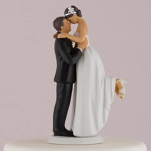 Miniatura 2 de WEDDINGSTAR Figura decorativa de porcelana de piel media, tono romántico, para tartas, talla única (9491)