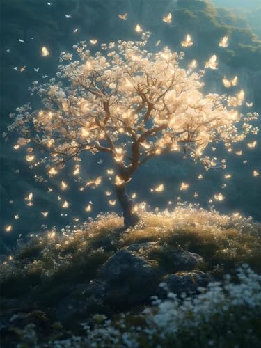 Kit broderie diamant arbre de rêve 5D, le cadeau créatif idéal pour Noël Z-431