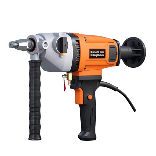 Image of Zelurelle 4 inch Diamond Core Drill Machine, 1500W Handheld Concrete Core Drill Rig, 2-Speed Wet/Dry Drilling, 1350/2350RPM, 1-1/4" Thread, for Brick, Block, Stone, Reinforced Concrete
