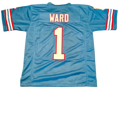 Cam Ward Blue Jersey Stitched Custom Football New No Brand/Logos Adult Sizes (US, Alpha, XX-Large, Regular, Regular, Blue)