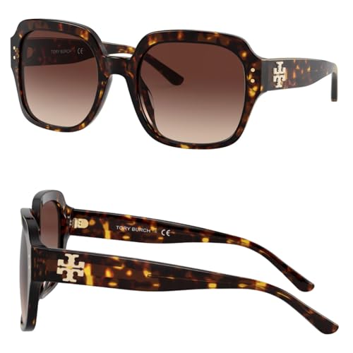 Tory Burch TY7143U SQUARE Shape Sunglasses with eSHADES Luxury Eyewear kit Bundle