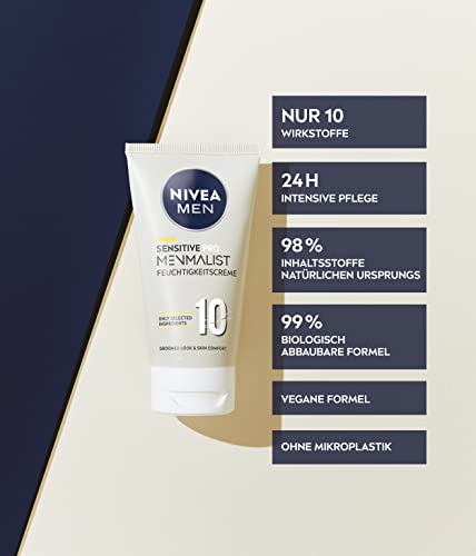 NIVEA MEN Sensitive Pro Menmalist Feuchtigkeitscreme (75 ml), beruhigende Gesichtspflege mit 10 ausgewählten… - Image 3