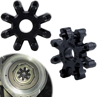2 PCS Flexible Steering Coupler Replacement 56315-2K000FFF, Nylon Pad Plastic Rubber Wheel, Automotive Power Steering Coupler Steering Column, Compatible with Hyundai and Kia